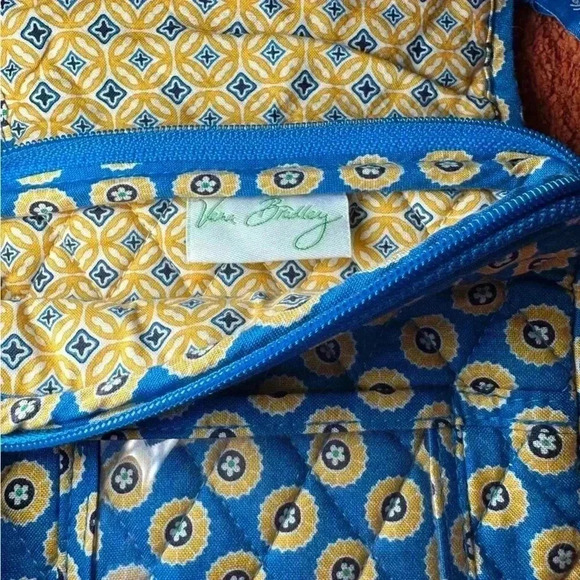 Vera Bradley Mini Hipster in Riviera Blue ~2008 good used condition - Picture 5 of 5